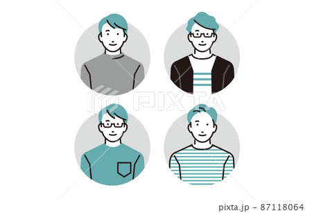 人物 男性アイコンセット 人物 男性アイコンセット 87118064