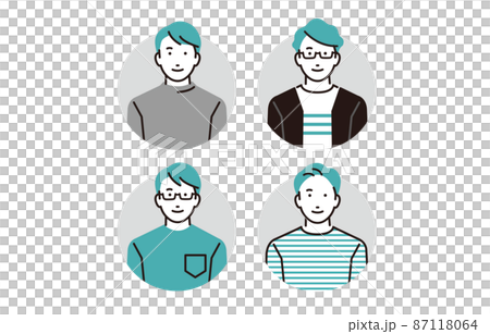 人物 男性アイコンセット 人物 男性アイコンセット 87118064