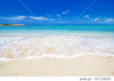 沖縄の海 砂浜5 沖縄の海 砂浜5 87118265