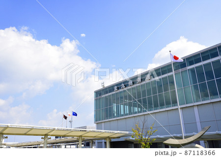 北九州空港と連絡橋の風景 北九州空港と連絡橋の風景 87118366