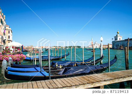 Venice italy. Grand canal on a sunny day Venice italy. Grand canal on a sunny day 87119413