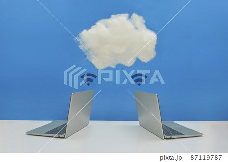 雲のあるクラウドビジネスのイメージ 雲のあるクラウドビジネスのイメージ 87119787