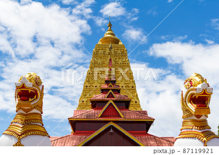 Bodh Gaya Mahabodhi Temple , kanjanaburi - Thailand Bodh Gaya Mahabodhi Temple , kanjanaburi - Thailand 87119921