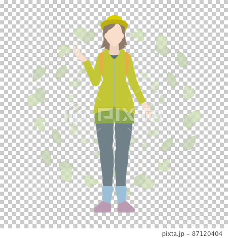 Illustration of mountain girl Illustration of mountain girl 87120404