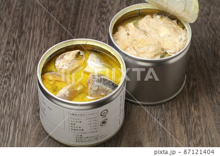 魚の水煮缶、サバとイワシ 魚の水煮缶、サバとイワシ 87121404