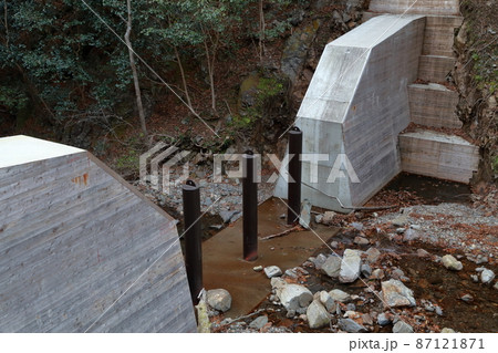透過型砂防えん堤 砂防ダム 透過型砂防えん堤 砂防ダム 87121871