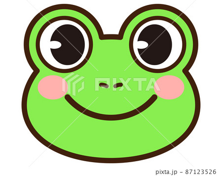 かわいいカエルの顔アイコン4 かわいいカエルの顔アイコン4 87123526
