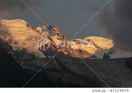 Mont Blanc at sunset. Alps. Mont Blanc at sunset. Alps. 87124979