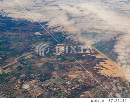 Aerial view of the Guadalupe-Nipomo Dunes National Wildlife Refuge, Guadalupe and cityscape Aerial view of the Guadalupe-Nipomo Dunes National Wildlife Refuge, Guadalupe and cityscape 87125132