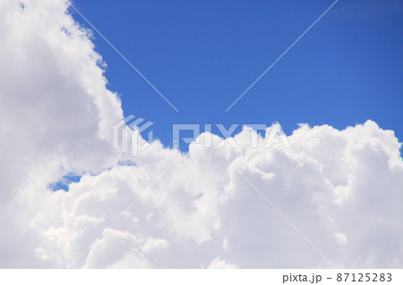 サンパウロの夏の雲と青空 ブラジル サンパウロの夏の雲と青空 ブラジル 87125283