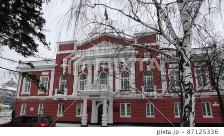 BARNAUL - DECEMBER 17 The administration of the Altai territory, city Barnaul, Russia on Desember 17, 2019 in Barnaul, Russia 87125336