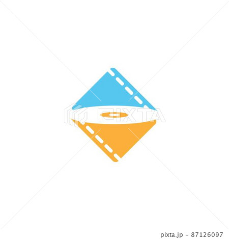 Video disc icon logo illustration design template 87126097