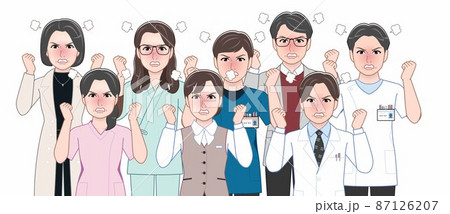 8人の医療従事者の人々 87126207