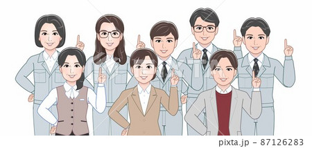 工場にいる働く人々 工場にいる働く人々 87126283