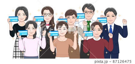 通帳を持っている人々 87126475