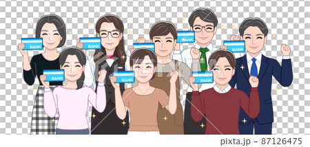 通帳を持っている人々 87126475