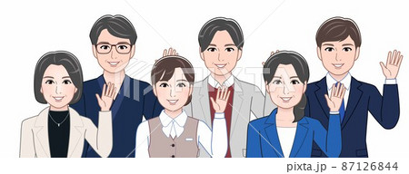 6人の団体グループ 6人の団体グループ 87126844