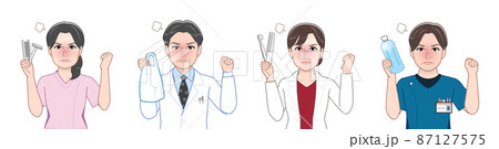医療スタッフの4人 87127575