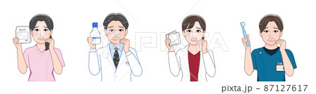 医療スタッフの4人 87127617