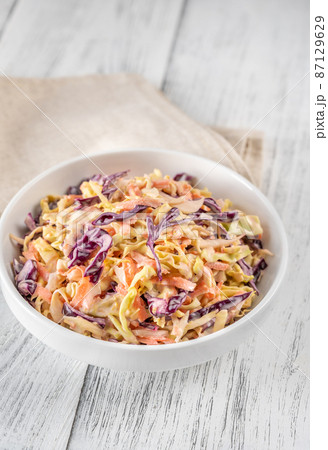 Bowl of Coleslaw salad Bowl of Coleslaw salad 87129629