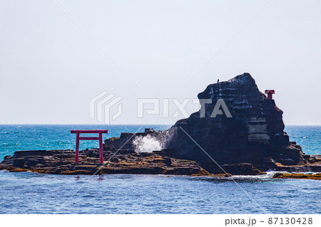 日本の渚百選 房総半島勝浦 守谷海岸(守谷海水浴場) 渡島 日本の渚百選 房総半島勝浦 守谷海岸(守谷海水浴場) 渡島 87130428
