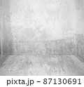 interior room with grunge white wall and floor 87130691