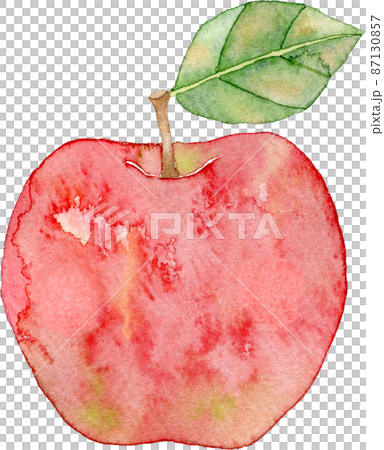 蘋果的插圖（水彩出血） 87130857