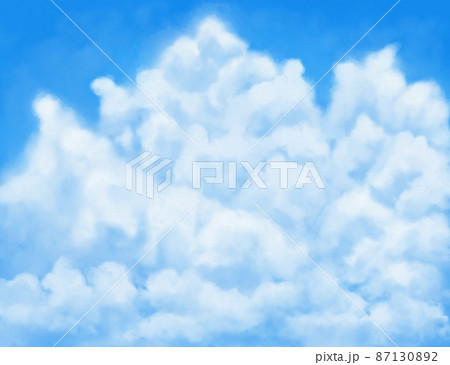 青い空と夏を感じるもくもくとした入道雲 87130892