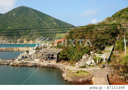 世界遺産野首教会と野崎島の風景(長崎県北松浦郡小値賀島) 世界遺産野首教会と野崎島の風景(長崎県北松浦郡小値賀島) 87131399