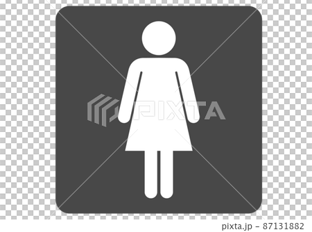 女性シルエット 87131882