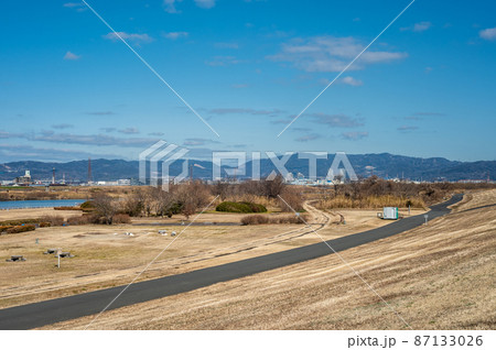 淀川河川公園冬景色 87133026