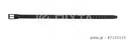 leather belt isolated on white background - clipping paths. leather belt isolated on white background - clipping paths. 87133115