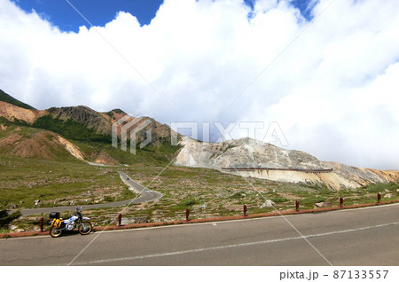 ライダーなら一度は走って欲しい　晴れるとすごい磐梯吾妻スカイライン 87133557