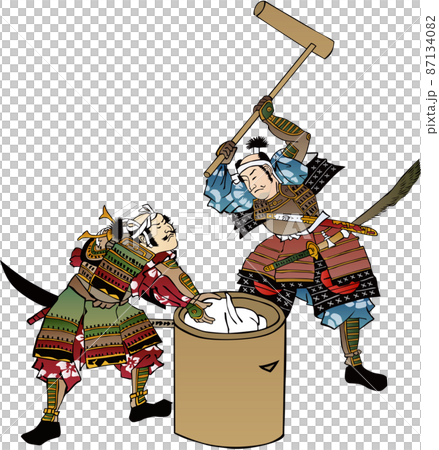 Ukiyo-e, a military commander with rice cakes, part 3 Ukiyo-e, a military commander with rice cakes, part 3 87134082