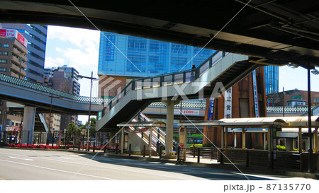 埼玉県川口市のJR東日本の川口駅とその周辺の風景（2022年2月撮影） 87135770