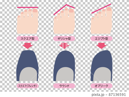 足の形のタイプと靴の選び方 87136591
