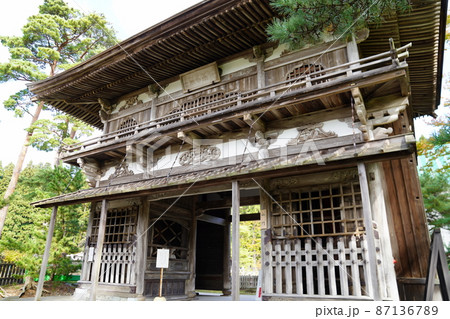 天徳寺　山門 秋田県秋田市 87136789