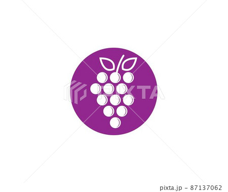 Grape vector icon 87137062