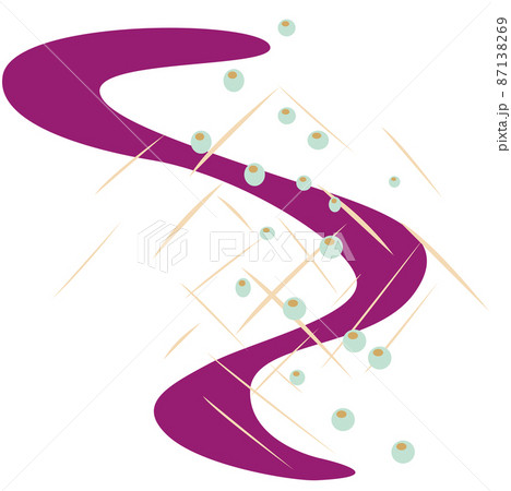 不整形を組み合わせた抽象的な絵、リズム、模様 87138269