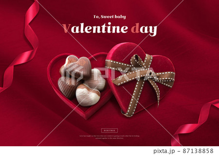 valentines love graphic poster with chocolates valentines love graphic poster with chocolates 87138858