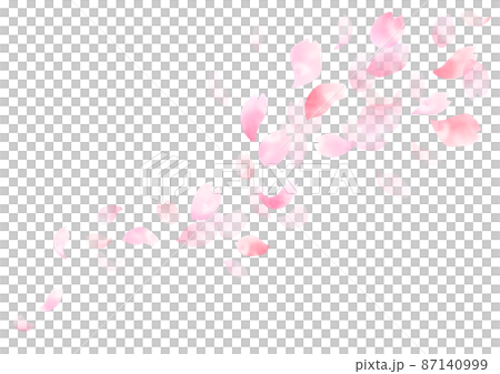 水彩 桜フレームデザイン 87140999