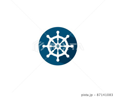 Steering ship vector icon Steering ship vector icon 87141083