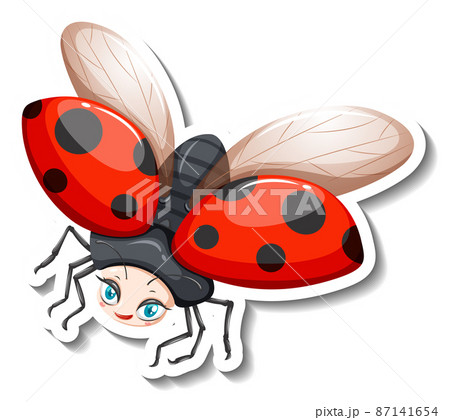 Ladybug animal cartoon sticker Ladybug animal cartoon sticker 87141654