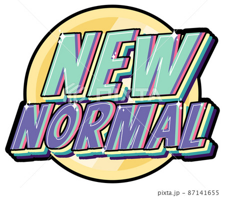 New Normal typography design 87141655
