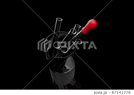 3DCG実験道具,黒バック 87141776