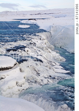 グトルフォスの雪景色、アイスランド グトルフォスの雪景色、アイスランド 87141966