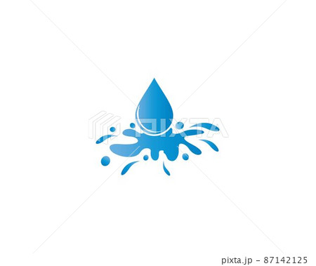 Water drop vector icon 87142125