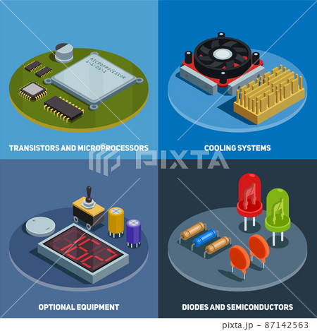 Semiconductor 2x2 Design Concept Semiconductor 2x2 Design Concept 87142563