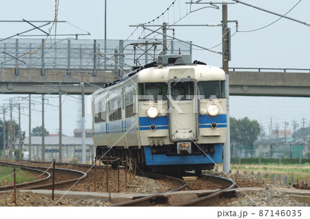 北陸本線 加賀笠間-美川 JR西日本 475系 A24編成(金沢) 北陸本線 加賀笠間-美川 JR西日本 475系 A24編成(金沢) 87146035