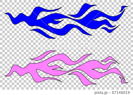 A flame illustration that burns at a high temperature enough to burn out A flame illustration that burns at a high temperature enough to burn out 87148019